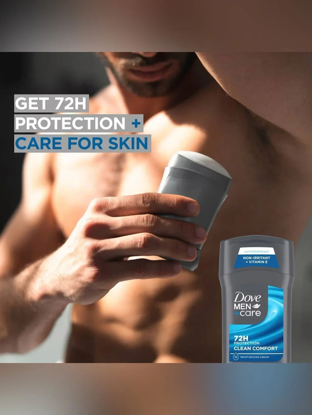 Dove Men+Care Clean Comfort 72-Hour Antiperspirant & Deodorant Stick New